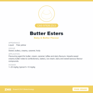 Butter Esters (CAS 97926-23-3) - Food Grade Dairy & Butter Flavour by ZHII