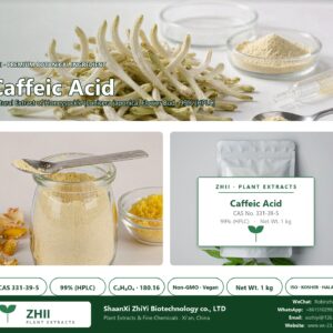 Caffeic Acid CAS 331-39-5 natural plant extract from Honeysuckle - ZHII ShaanXi ZhiYi Biotechnology supplier