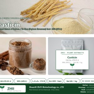 Casticin CAS 479-91-4 natural plant extract from Sophora / Ku Shen - ZHII ShaanXi ZhiYi Biotechnology supplier