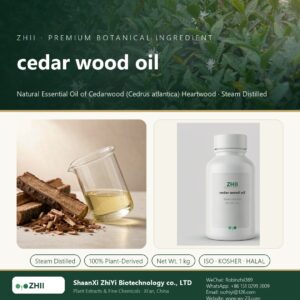 cedar wood oil liquid extract in laboratory beaker - ZHII Plant Extracts by ShaanXi ZhiYi Biotechnology