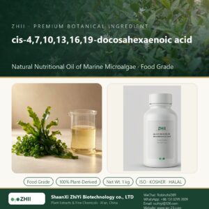 cis-4,7,10,13,16,19-docosahexaenoic acid liquid extract in laboratory beaker - ZHII Plant Extracts by ShaanXi ZhiYi Biotechnology