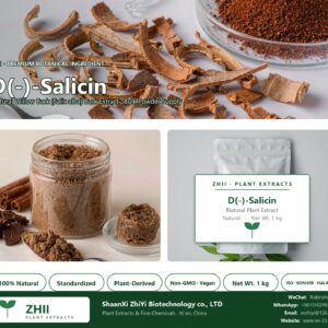 D(-)-Salicin natural Willow Bark extract powder - ZHII ShaanXi ZhiYi Biotechnology supplier