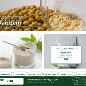 Daidzein CAS 486-66-8 natural plant extract from Soybean - ZHII ShaanXi ZhiYi Biotechnology supplier