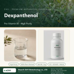 Dexpanthenol liquid extract in laboratory beaker - ZHII Plant Extracts by ShaanXi ZhiYi Biotechnology