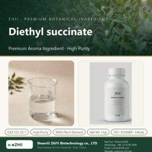 Diethyl succinate liquid extract in laboratory beaker - ZHII Plant Extracts by ShaanXi ZhiYi Biotechnology