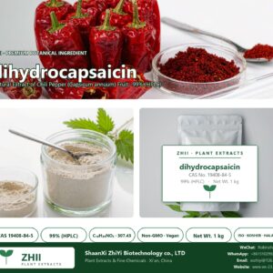 dihydrocapsaicin CAS 19408-84-5 natural plant extract from Chili Pepper - ZHII ShaanXi ZhiYi Biotechnology supplier
