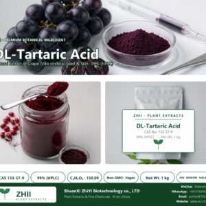DL-Tartaric Acid CAS 133-37-9 natural plant extract from Grape - ZHII ShaanXi ZhiYi Biotechnology supplier