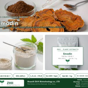 Emodin CAS 518-82-1 natural plant extract from Chinese Rhubarb - ZHII ShaanXi ZhiYi Biotechnology supplier