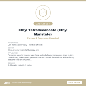 Ethyl Tetradecanoate (Ethyl Myristate) (CAS 124-06-1) - Food Grade Flavour & Fragrance Chemical by ZHII