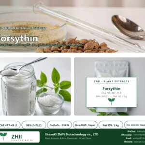 Forsythin CAS 487-41-2 natural plant extract from Forsythia - ZHII ShaanXi ZhiYi Biotechnology supplier