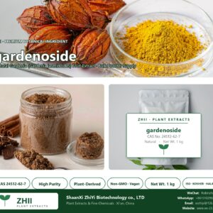 gardenoside CAS 24512-62-7 natural plant extract from Gardenia - ZHII ShaanXi ZhiYi Biotechnology supplier