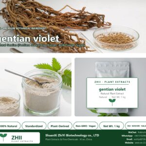 gentian violet powder natural Gentian extract powder - ZHII ShaanXi ZhiYi Biotechnology supplier