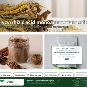 glycyrrhizic acid monoammonium salt natural Licorice extract powder - ZHII ShaanXi ZhiYi Biotechnology supplier