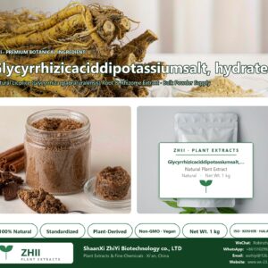 Glycyrrhizicaciddipotassiumsalt, hydrate natural Licorice extract powder - ZHII ShaanXi ZhiYi Biotechnology supplier