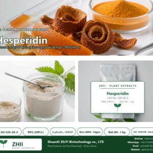 Hesperidin CAS 520-26-3 natural plant extract from Citrus - ZHII ShaanXi ZhiYi Biotechnology supplier