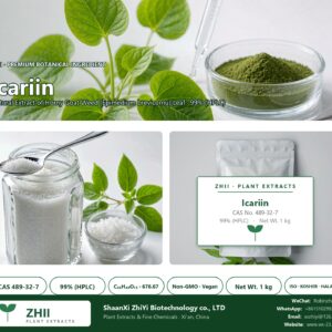 Icariin CAS 489-32-7 natural plant extract from Horny Goat Weed - ZHII ShaanXi ZhiYi Biotechnology supplier