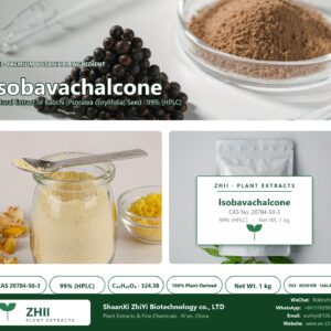 Isobavachalcone CAS 20784-50-3 natural plant extract from botanical source - ZHII ShaanXi ZhiYi Biotechnology supplier
