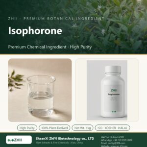Isophorone liquid extract in laboratory beaker - ZHII Plant Extracts by ShaanXi ZhiYi Biotechnology