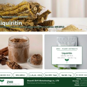 Liquiritin CAS 551-15-5 natural plant extract from Licorice - ZHII ShaanXi ZhiYi Biotechnology supplier