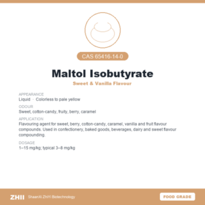 Maltol Isobutyrate (CAS 65416-14-0) - Food Grade Sweet & Vanilla Flavour by ZHII