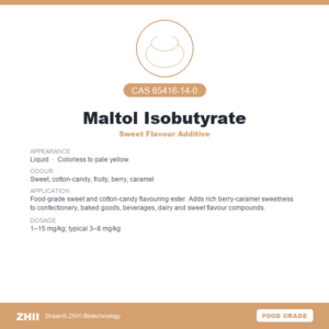 Maltol Isobutyrate (CAS 65416-14-0) - Food Grade Sweet Flavour Additive by ZHII