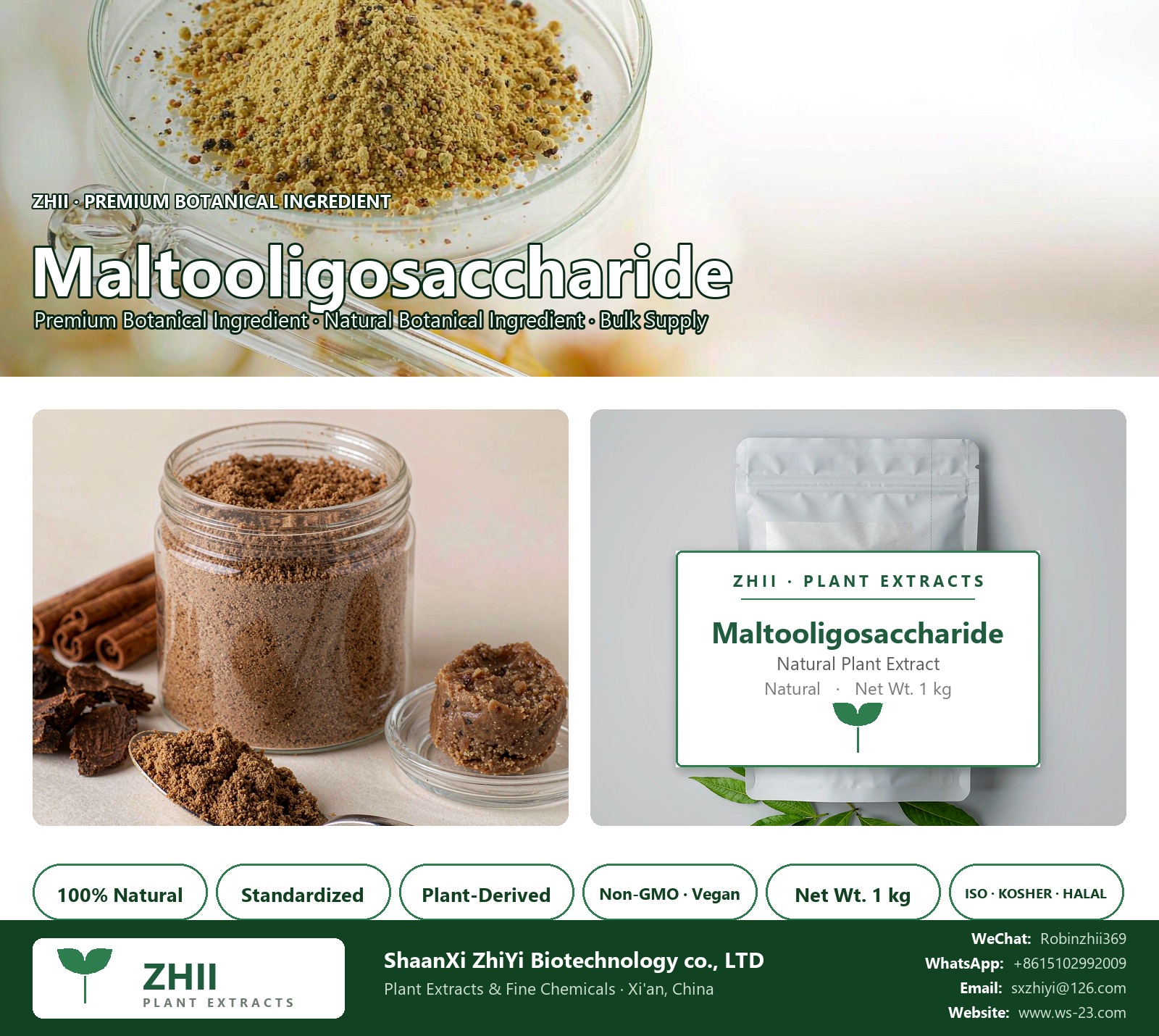 Maltooligosaccharide natural botanical extract powder - ZHII ShaanXi ZhiYi Biotechnology supplier