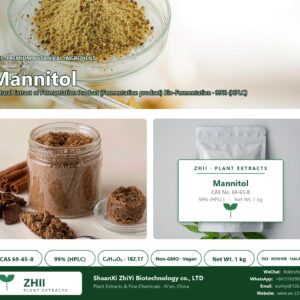 Mannitol CAS 69-65-8 natural plant extract from Fermentation Product - ZHII ShaanXi ZhiYi Biotechnology supplier
