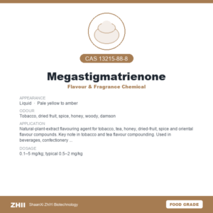Megastigmatrienone (CAS 13215-88-8) - Food Grade Flavour & Fragrance Chemical by ZHII