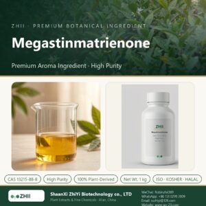 Megastinmatrienone liquid extract in laboratory beaker - ZHII Plant Extracts by ShaanXi ZhiYi Biotechnology