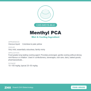 Menthyl PCA (CAS 64519-44-4) - Food Grade Mint & Cooling Ingredient by ZHII