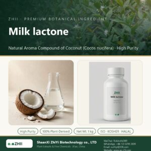 Milk lactone liquid extract in laboratory beaker - ZHII Plant Extracts by ShaanXi ZhiYi Biotechnology