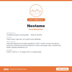 Neotame (CAS 79608-92-5) - Food Grade Food Sweetener by ZHII