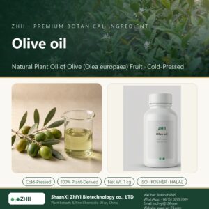 Olive oil liquid extract in laboratory beaker - ZHII Plant Extracts by ShaanXi ZhiYi Biotechnology