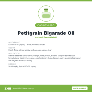 Petitgrain Bigarade Oil (CAS 8014-17-3) - Food Grade Natural Essential Oil by ZHII