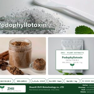 Podophyllotoxin CAS 518-28-5 natural plant extract from Natural Origin - ZHII ShaanXi ZhiYi Biotechnology supplier