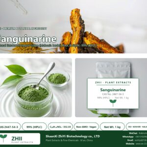 Sanguinarine CAS 2447-54-3 natural plant extract from Oregon Grape - ZHII ShaanXi ZhiYi Biotechnology supplier