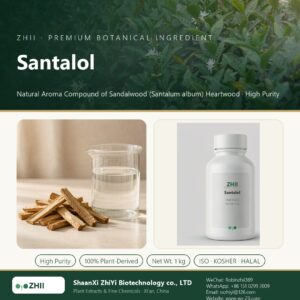 Santalol liquid extract in laboratory beaker - ZHII Plant Extracts by ShaanXi ZhiYi Biotechnology