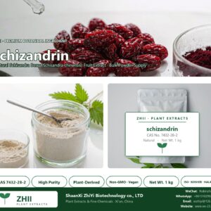 schizandrin CAS 7432-28-2 natural plant extract from Schisandra Berry - ZHII ShaanXi ZhiYi Biotechnology supplier