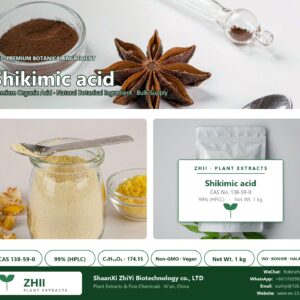 Shikimic acid CAS 138-59-0 natural plant extract from botanical - ZHII ShaanXi ZhiYi Biotechnology supplier