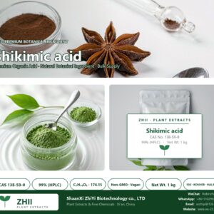 Shikimic acid CAS 138-59-0 natural plant extract from botanical - ZHII ShaanXi ZhiYi Biotechnology supplier