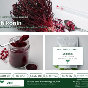 Shikonin CAS 517-89-5 natural plant extract from Alkanet - ZHII ShaanXi ZhiYi Biotechnology supplier
