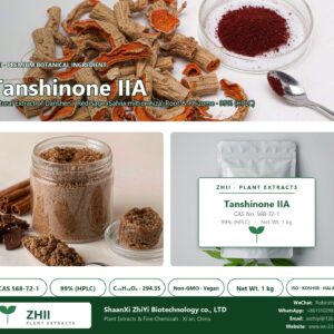 Tanshinone IIA CAS 568-72-1 natural plant extract from Danshen / Red Sage - ZHII ShaanXi ZhiYi Biotechnology supplier