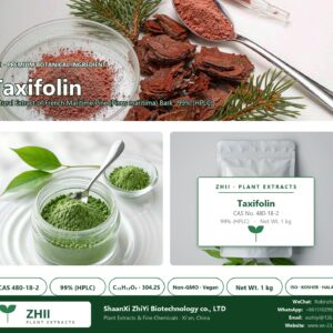 Taxifolin CAS 480-18-2 natural plant extract from French Maritime Pine - ZHII ShaanXi ZhiYi Biotechnology supplier