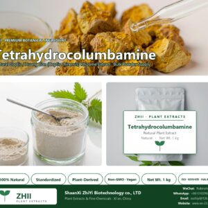 Tetrahydrocolumbamine natural Coptis / Huang Lian extract powder - ZHII ShaanXi ZhiYi Biotechnology supplier