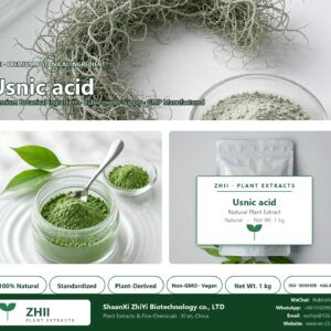Usnic acid natural botanical extract powder - ZHII ShaanXi ZhiYi Biotechnology supplier