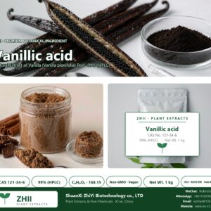 Vanillic acid CAS 121-34-6 natural plant extract from Vanilla - ZHII ShaanXi ZhiYi Biotechnology supplier