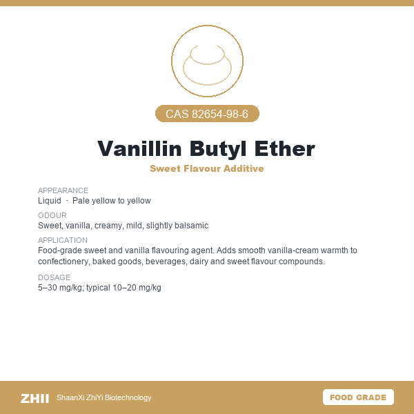 Vanillin Butyl Ether (CAS 82654-98-6) - Food Grade Sweet Flavour Additive by ZHII