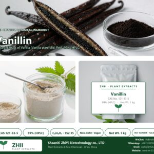 Vanillin CAS 121-33-5 natural plant extract from Vanilla - ZHII ShaanXi ZhiYi Biotechnology supplier