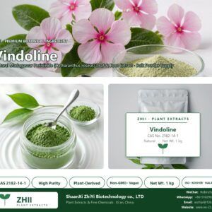 Vindoline CAS 2182-14-1 natural plant extract from Madagascar Periwinkle - ZHII ShaanXi ZhiYi Biotechnology supplier