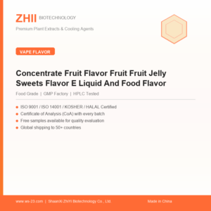 Concentrate Fruit Flavor Fruit Fruit Jelly Sweets Flavor E Liquid And Food Flavor - ZHII manufacturer plant extract powder